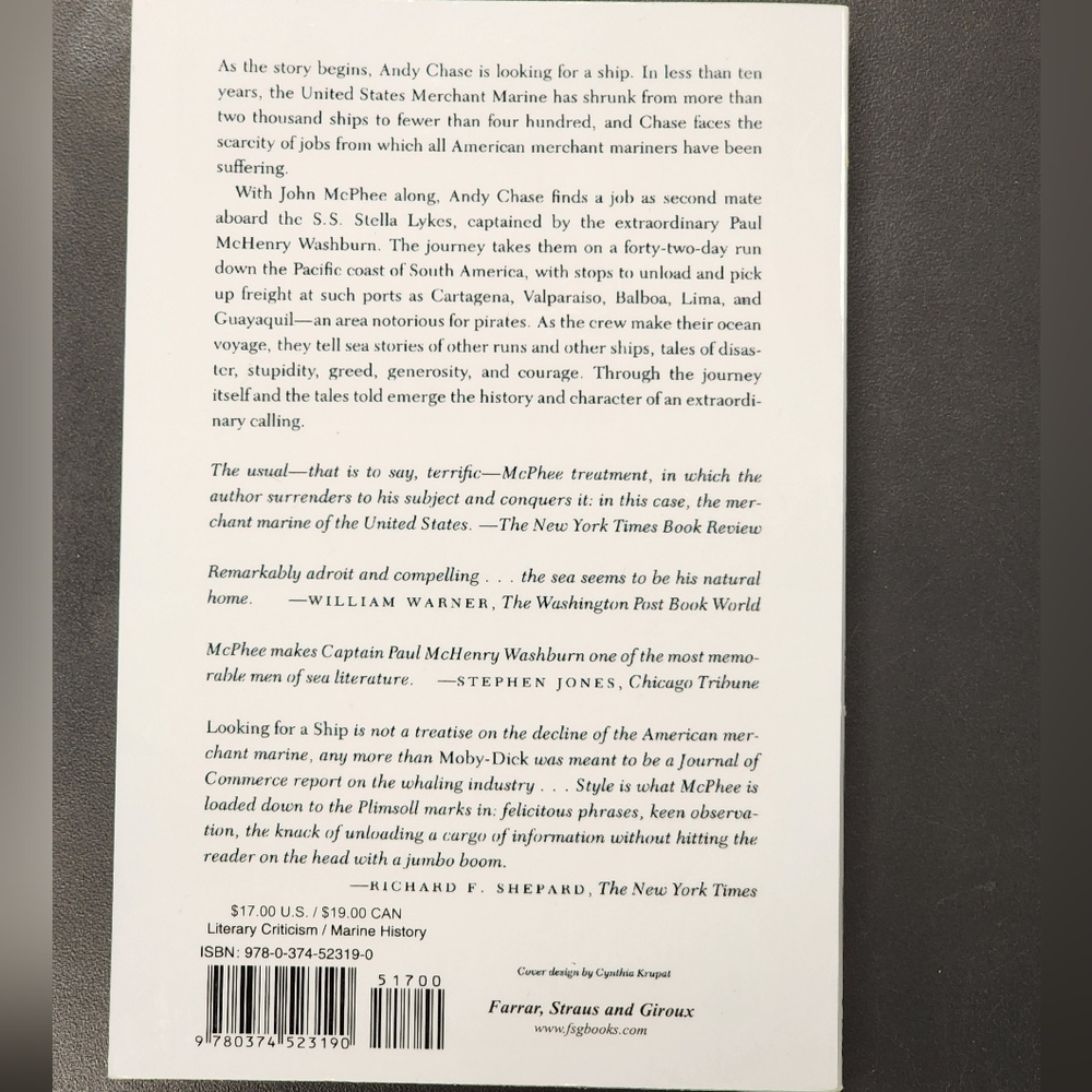 Looking for a Ship book by John McPhee - Picture 4 of 5
